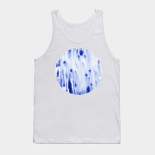 Blue dots and dashes (circle) Tank Top